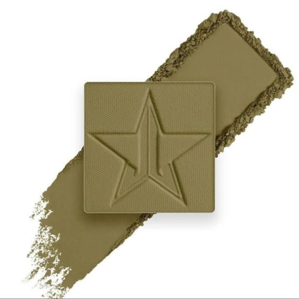 NIB New Jeffree Star Single Pressed Pigment Eyeshadow Equity 0.05 oz Army Green